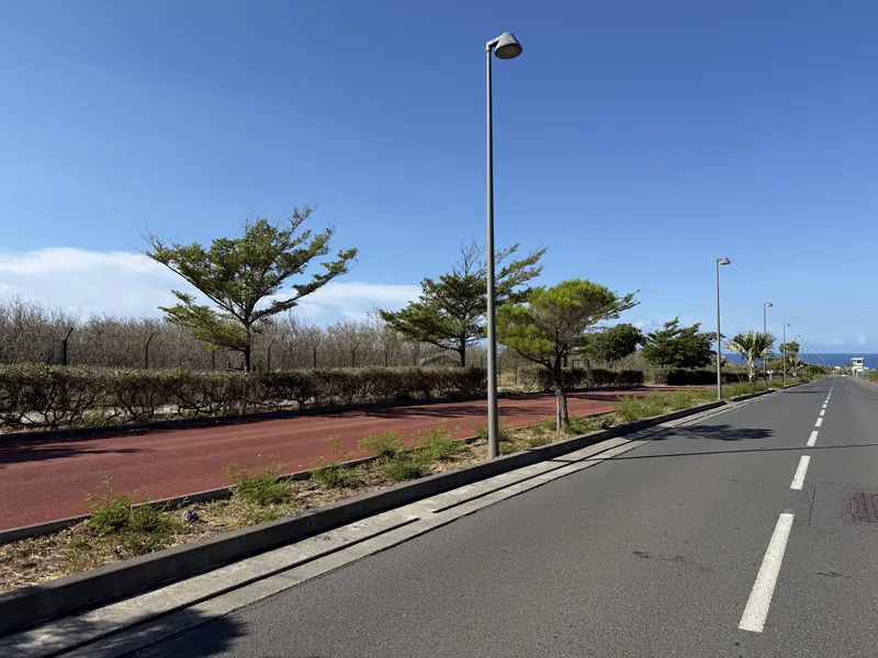 Route du Maïdo à La Réunion à la lumière du couchant